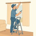 Curtain rod installation