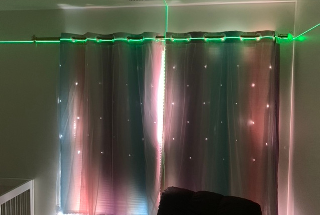 Hanging curtains