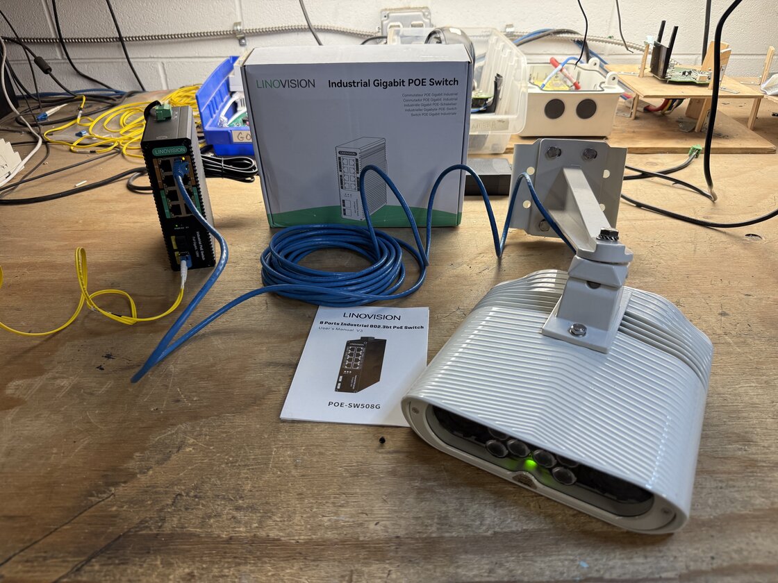 Linovision POE-SW508G POE++ Switch testing