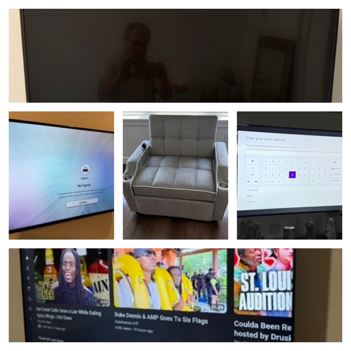 Another day, another 4 TVs and a chair