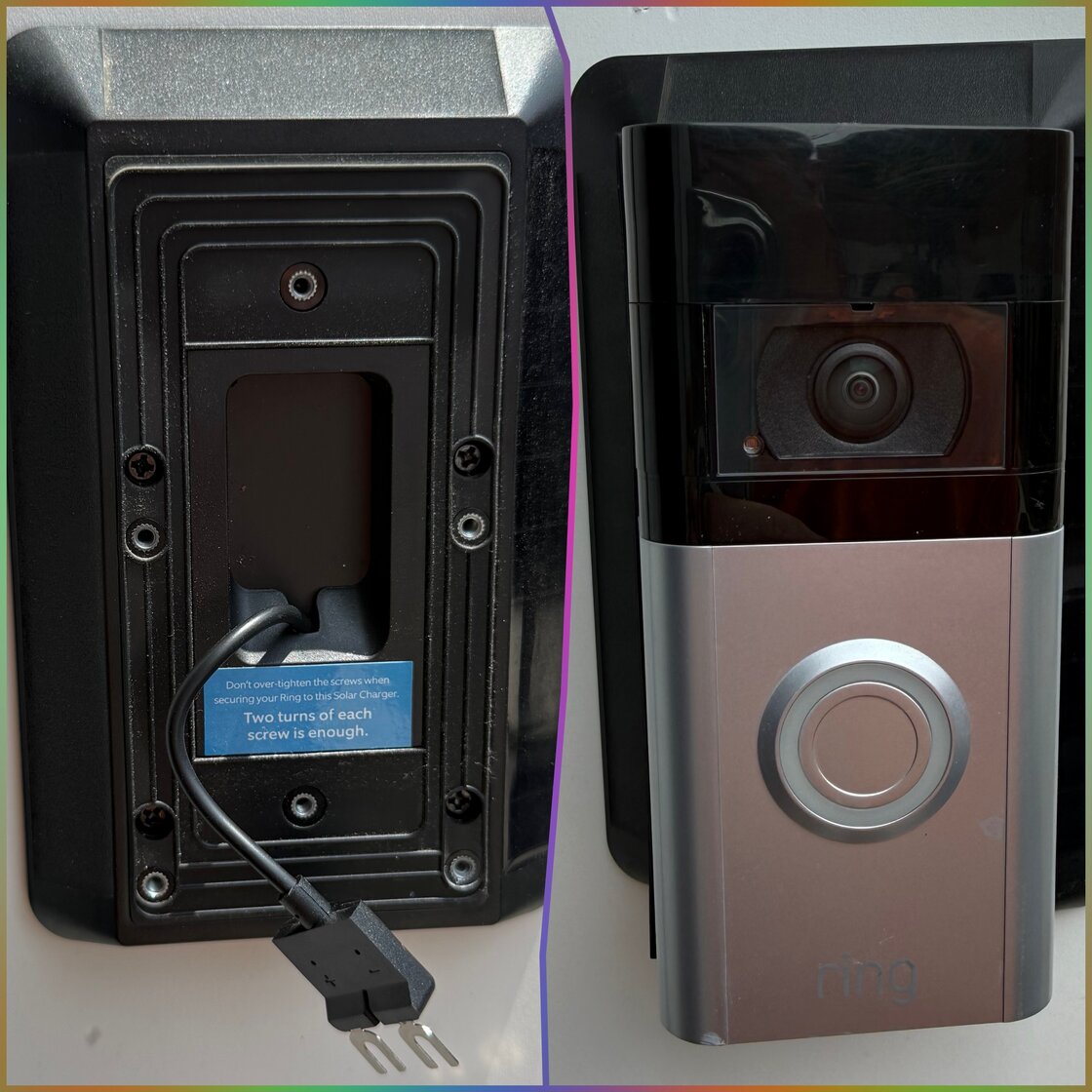 Ring Video Doorbell Powered by a Solar Panel