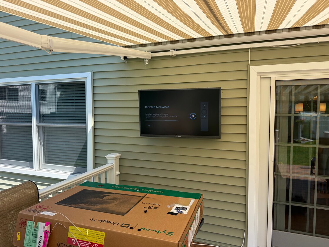 Installing an Outdoor TV on Vinyl Siding