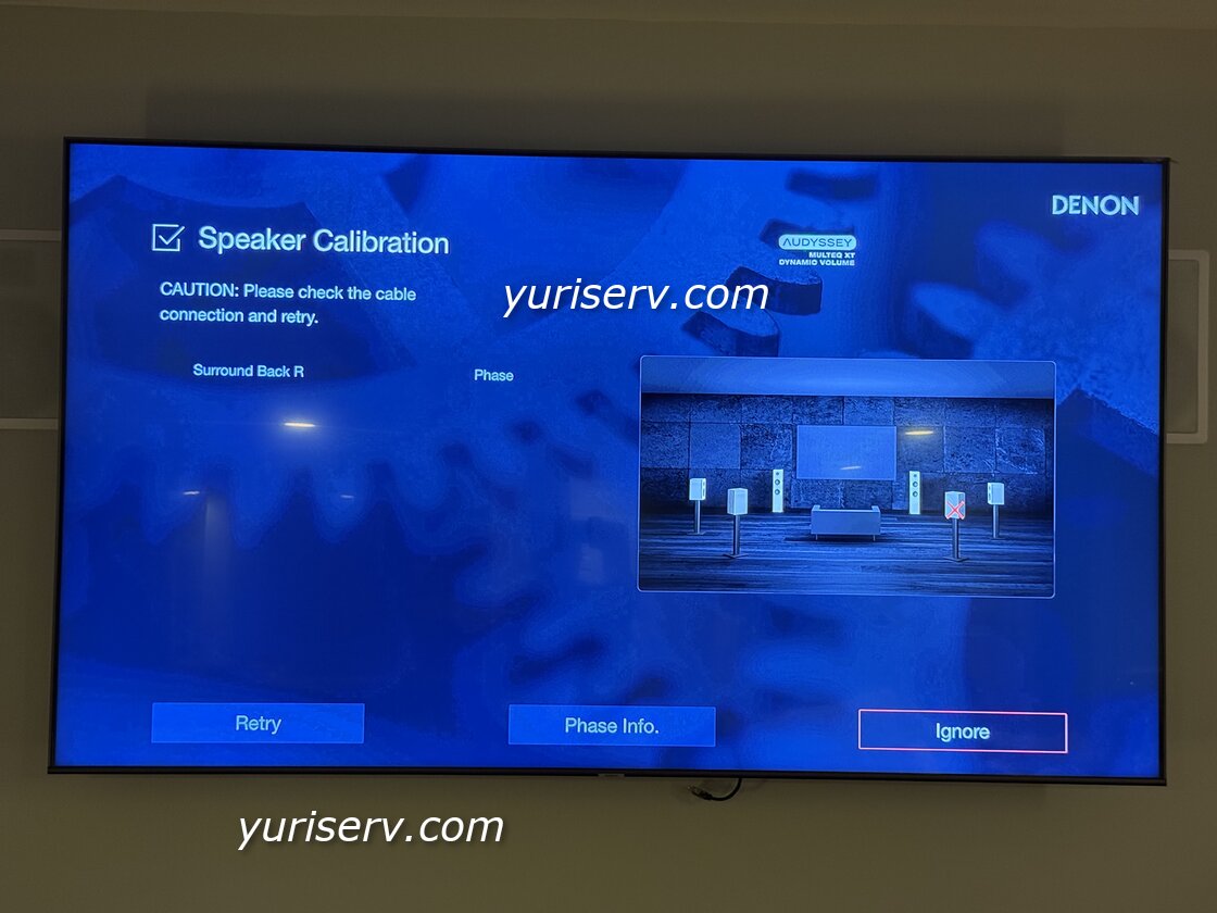 Denon Receiver Installation for a Home Theater — image 4