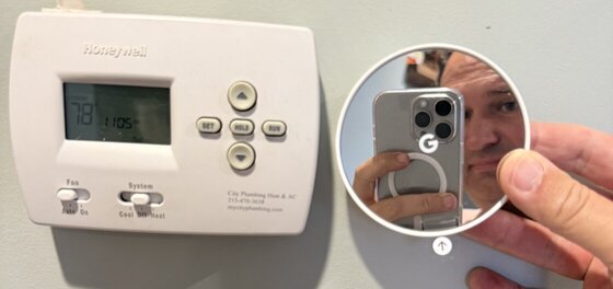 Meeting of the generations. Replacing an outdated thermostat with a new Google Nest thermostat