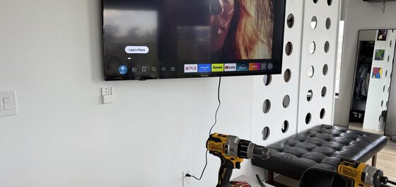 The tools I use to install TVs