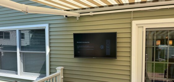 Installing an Outdoor TV on Vinyl Siding