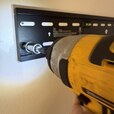Heavy-duty TV mount installation