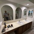 Installed three bathroom mirrors