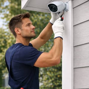 Professional installation, setup, and maintenance of all types of security cameras