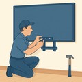 Huge TV mounting